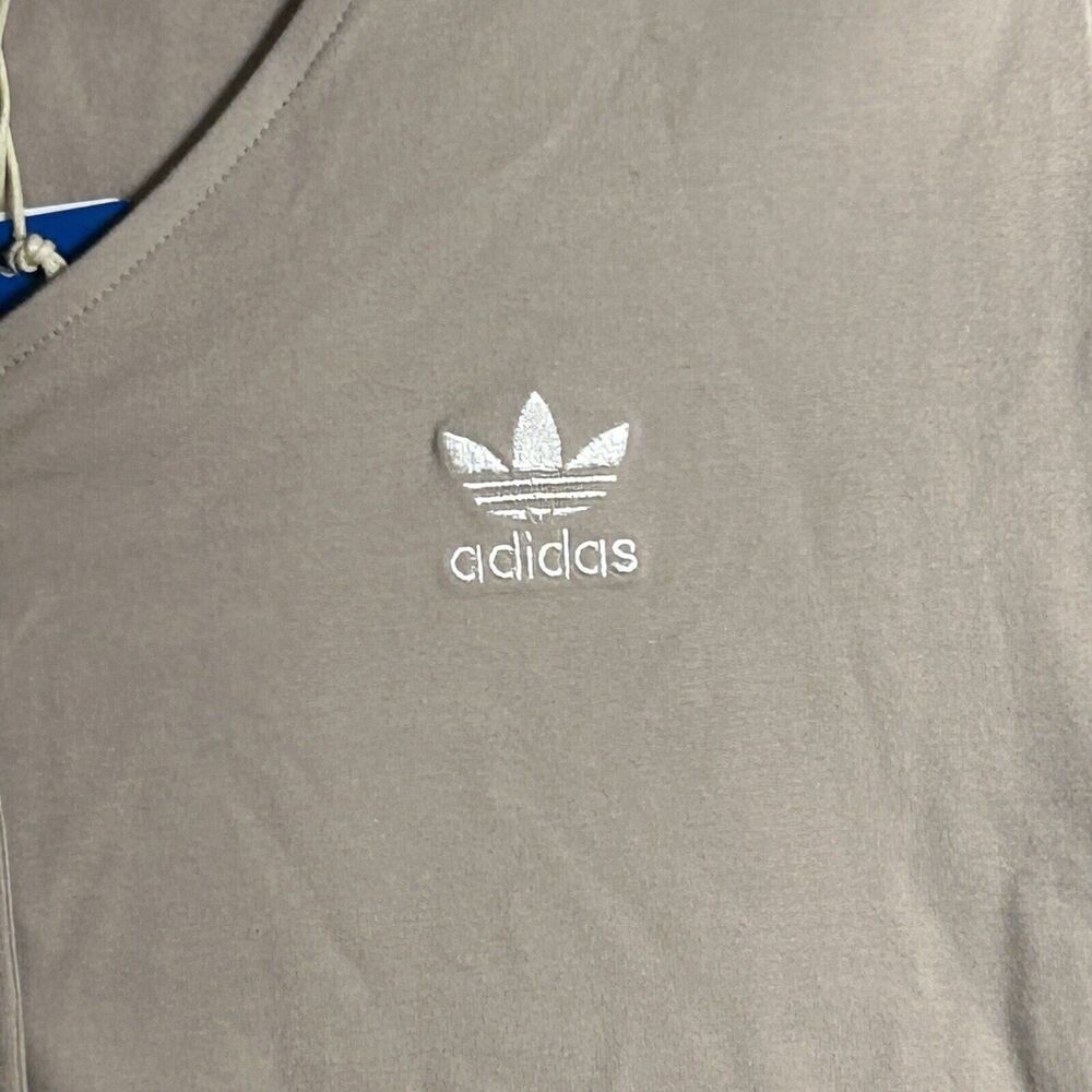 NEW adidas Adicolor Classics 3-Stripes Women's Button Long Sleeve Tee Size XL - Picture 2 of 11